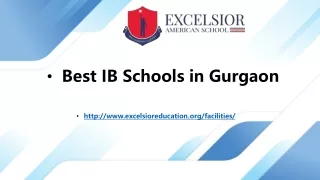 best ib s chools in gurgaon