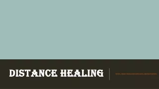 distance healing