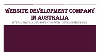 website development company in australia