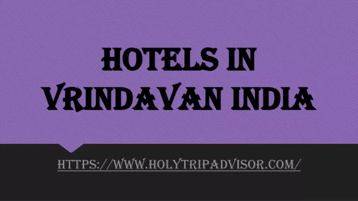 hotels in vrindavan india