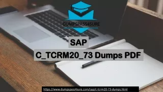 SAP C_TCRM20_73 Exam Preparation Material For Best Result | Dumpspass4sure.com