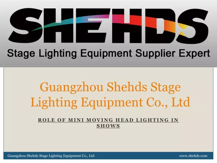 guangzhou shehds stage lighting equipment co ltd