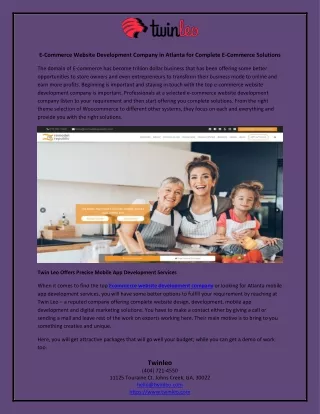 e commerce website development company in atlanta