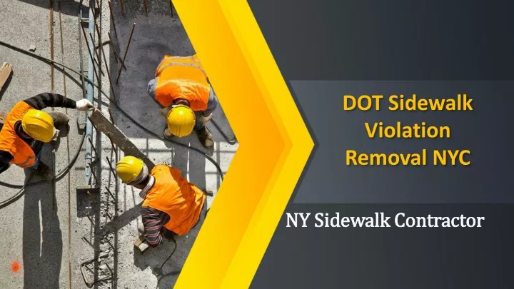 dot sidewalk violation removal nyc