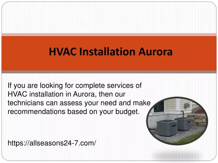 hvac installation aurora