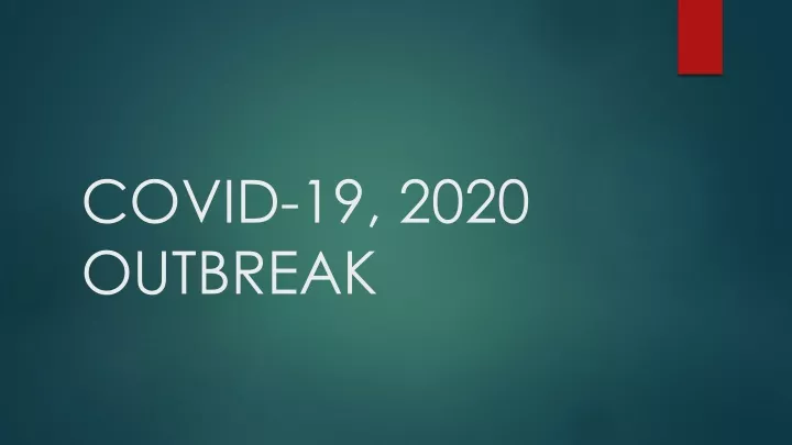 covid 19 2020 outbreak