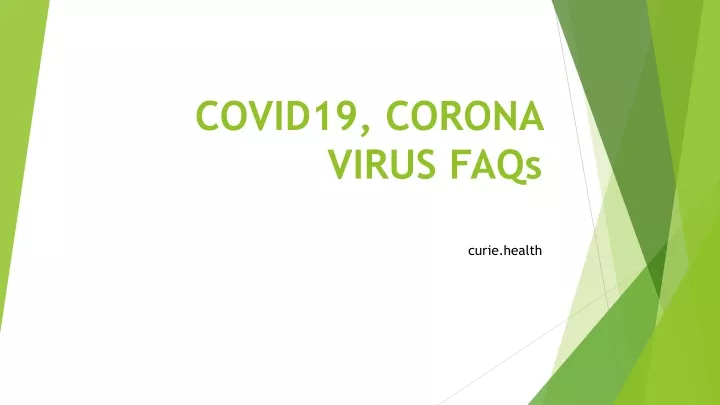 covid19 corona virus faqs