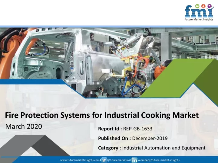 fire protection systems for industrial cooking