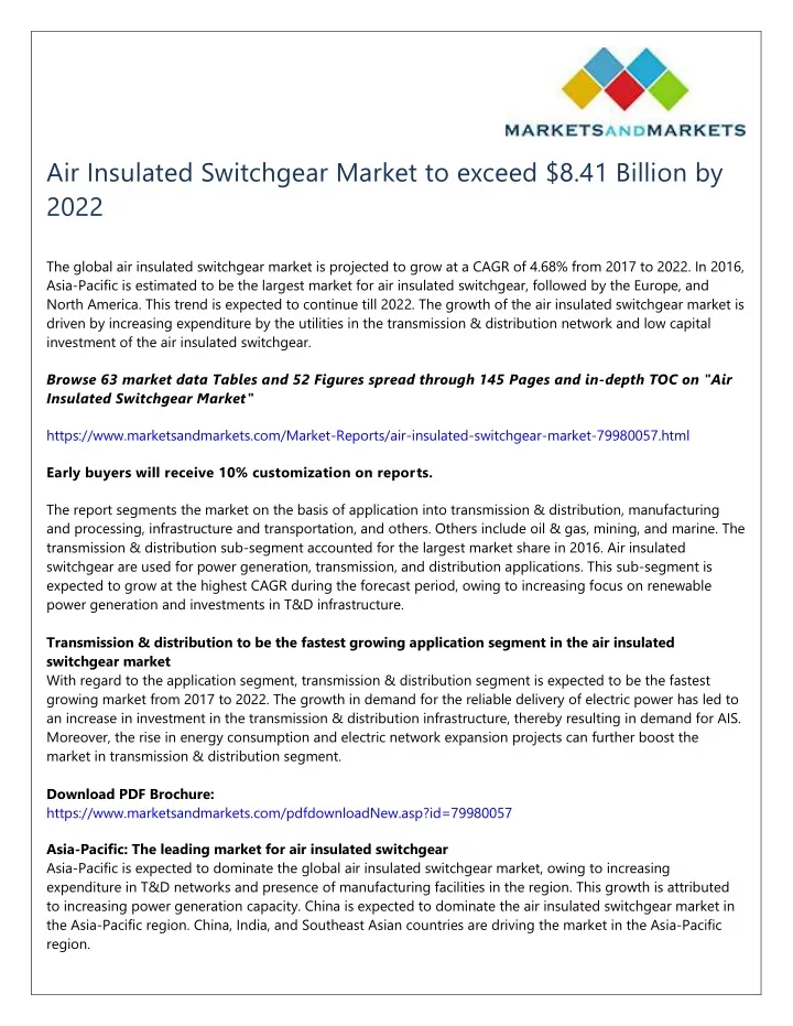 air insulated switchgear market to exceed