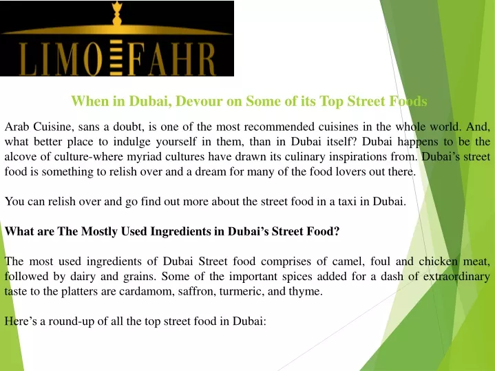 when in dubai devour on some of its top street
