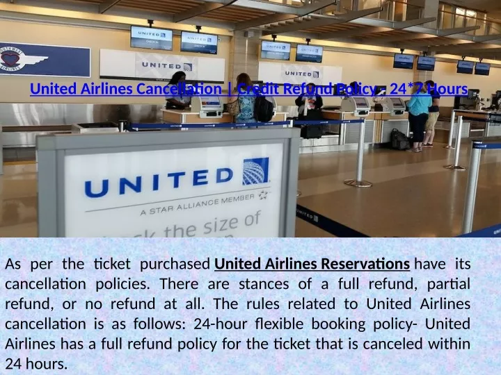 united airlines cancellation credit refund policy