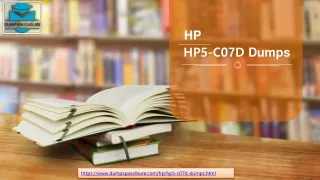 HP HP5-C07D  Online Test Engine - 100% Money Back Assurance | Dumpspass4sure.com