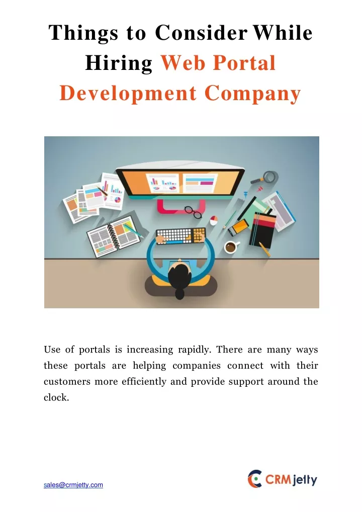 things to consider while hiring web portal development company