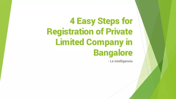 4 easy steps for registration of private limited company in bangalore
