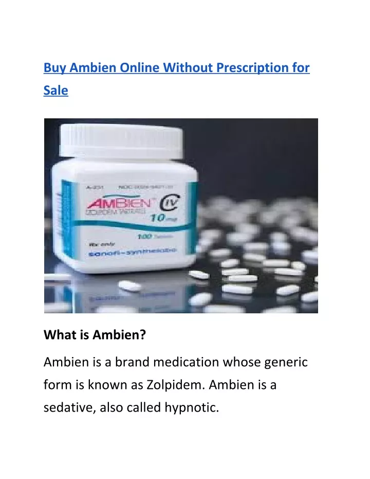 buy ambien online without prescription for
