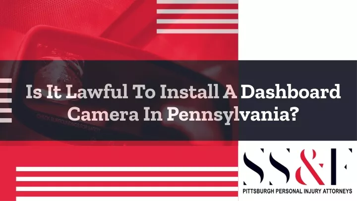 is it lawful to install a dashboard camera