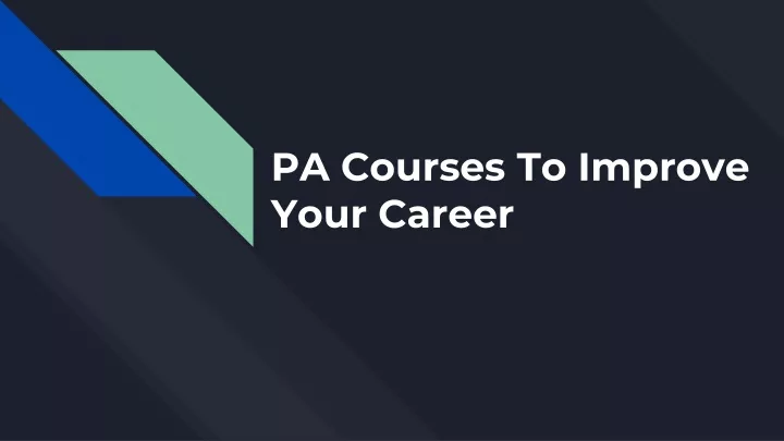 pa courses to improve your career