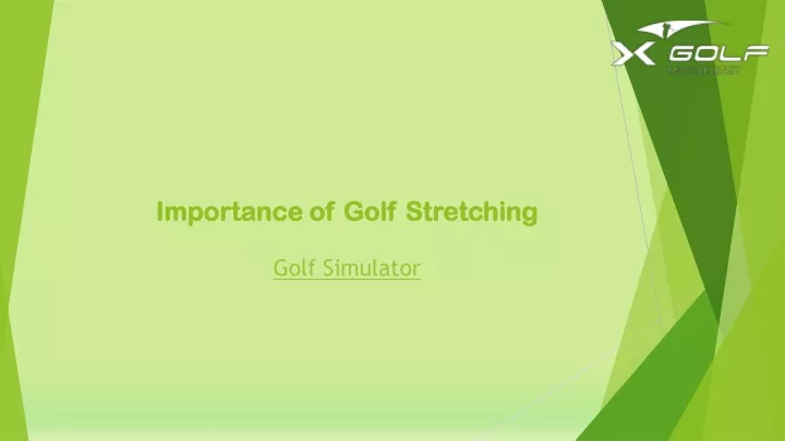 importance of golf stretching