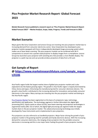 pico projector market research report global