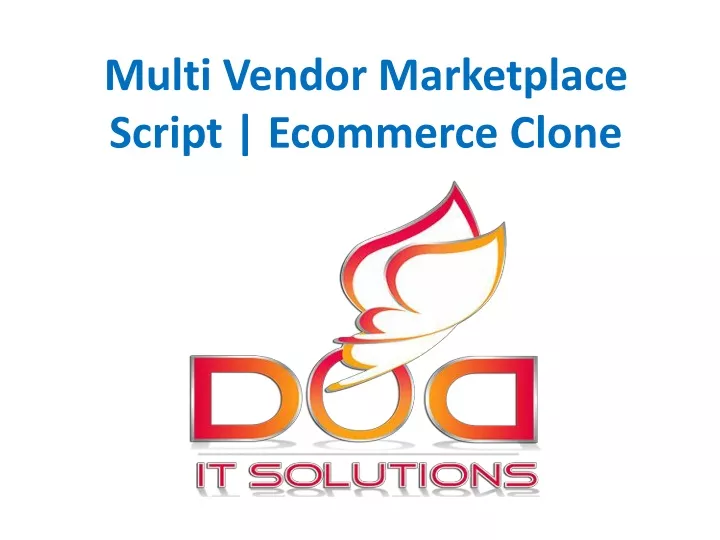 multi vendor marketplace script ecommerce clone