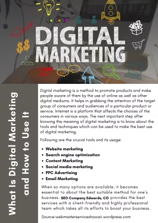 digital marketing is a method to promote products
