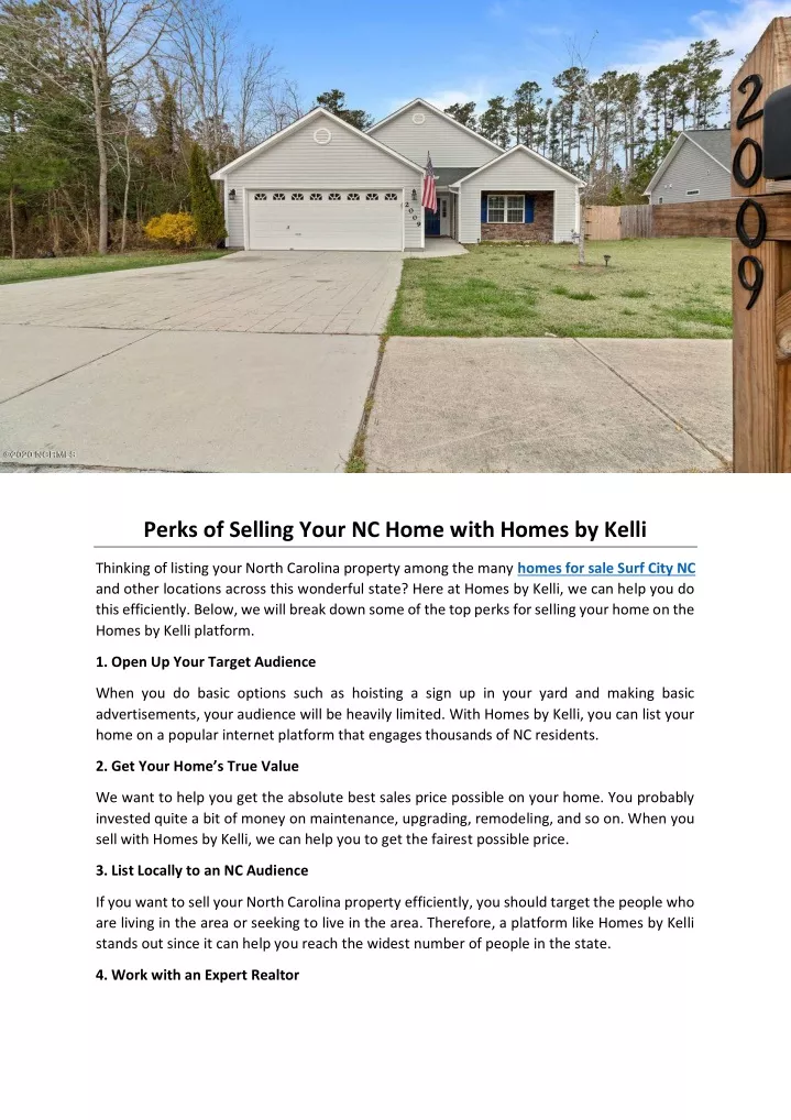 perks of selling your nc home with homes by kelli
