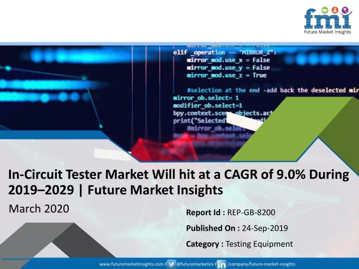 in circuit tester market will hit at a cagr