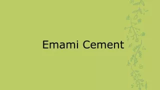 emami cement