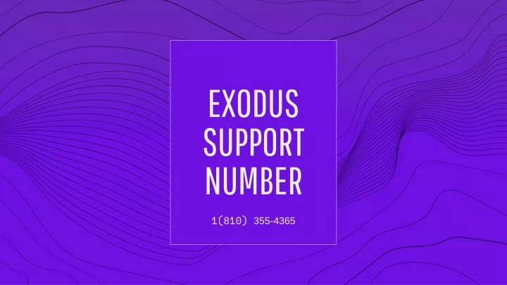exodus support number