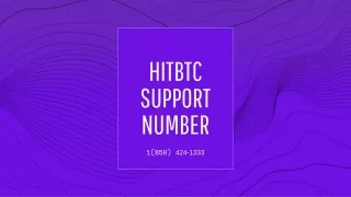 Hitbtc Support Number【1(850) 424-1333#】