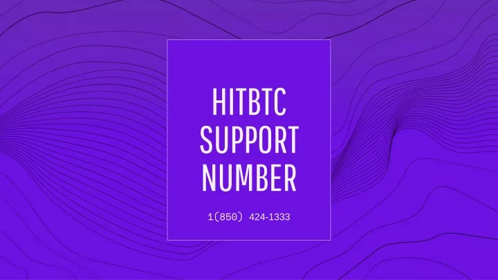 hitbtc support number