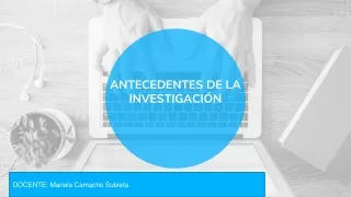 antecedentes de la investigaci n
