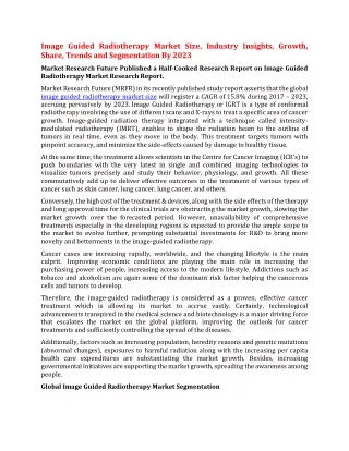 image guided radiotherapy market size industry