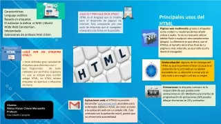 El lenguaje HTML y sus usos.