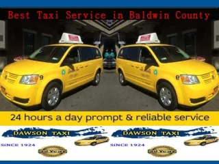 Best Taxi Service in Baldwin County