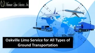 Oakville Limo Service for All Types of Ground Transportation