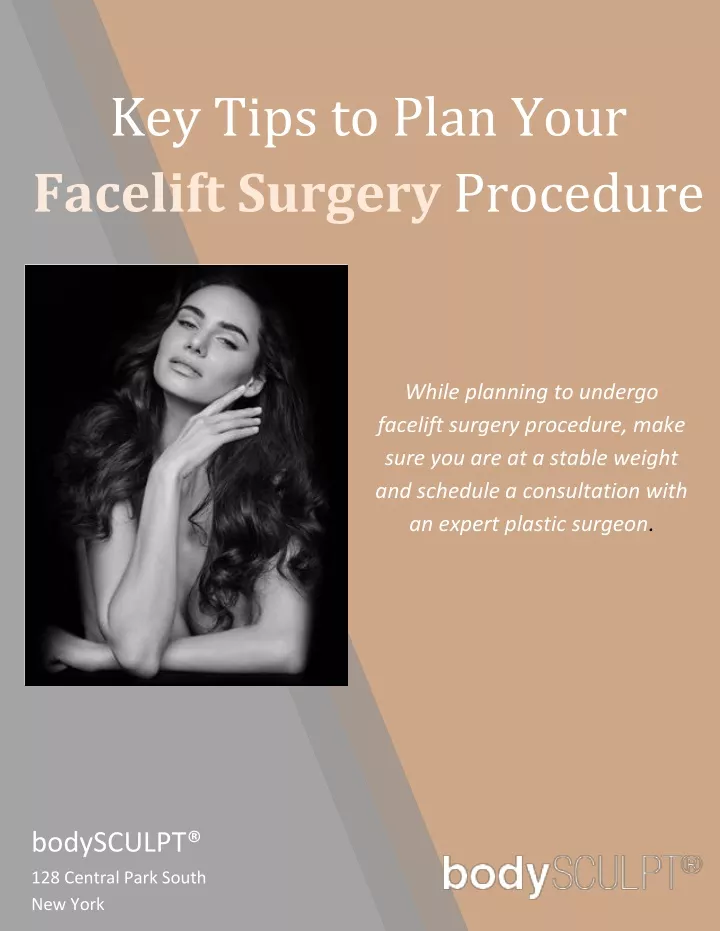 key tips to plan your facelift surgery procedure