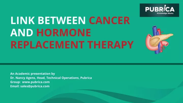 link between cancer and hormone replacement