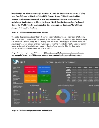 global diagnostic electrocardiograph market size