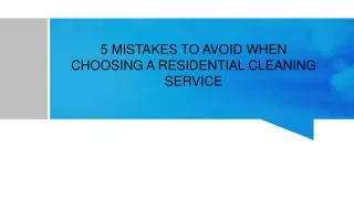 Get Excellent Residential Cleaning Service in NYC