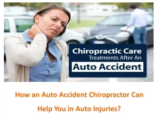 Auto Accident Chiropractor