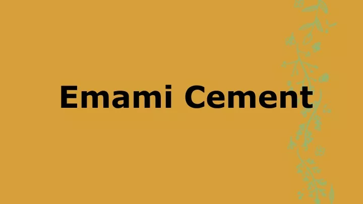 emami cement