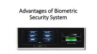 advantages of biometric security system