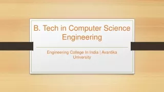 b tech in computer science engineering
