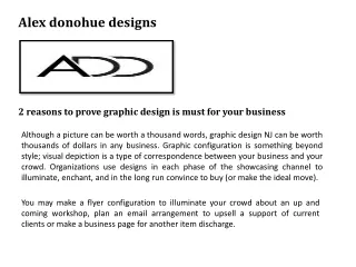 alex donohue designs