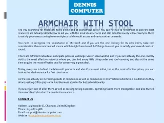 armchair with stool