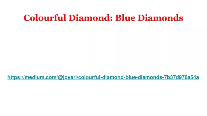colourful diamond blue diamonds