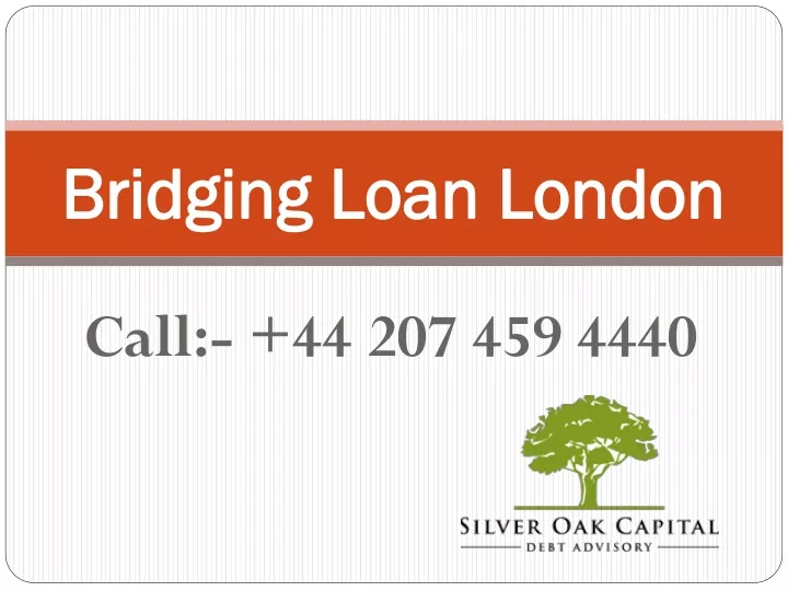 bridging loan london