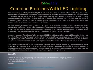 common problems with led lighting