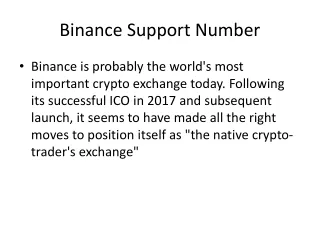 binance support number